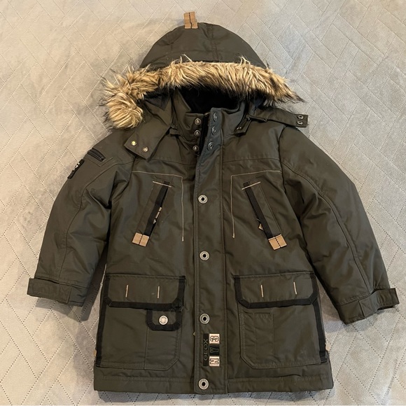 EUC Geox Respira Down-filled Hooded Parka Jacket